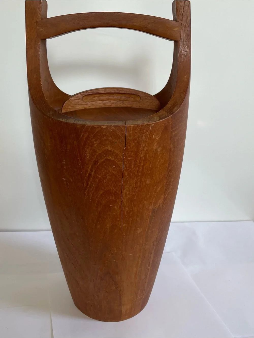 Vintage Dansk Congo Teak Ice Bucket Mid Century Modern